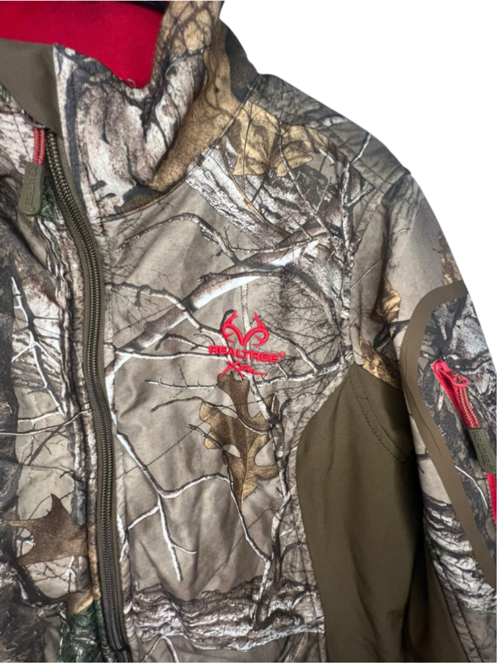 Realtree Camo Softshell Front Zip Long Sleeve Hunting Jacket Jacket - Picture 2 of 5